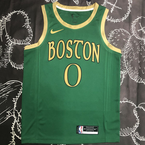 Celtics TATUM #0 Green City Edition NBA Jerseys