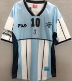 Maradona #10 Argentina Home Retro Soccer Jersey 2001有名有号 ★★