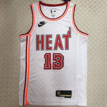 Miami Heat ADERAYO #13 White Retro NBA Jerseys