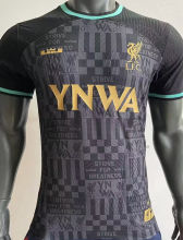2023/24 LFC x YMWA Black Player Version Soccer Jersey