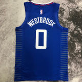 Clippers WESTBROOK #0 Blue NBA Jerseys