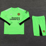 2023/24 M Goalkeeper Green Long Sleeve Soccer Jersey(A Set)