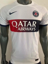 2023/24 PSG Away White Player Version Soccer Jersey