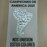 CAMPEONES DE AMERICA 2021 Argentina Jersey 阿根廷背后广告