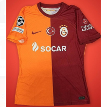 2023/24 Galatasaray Home Fans Jersey 胸前带广告
