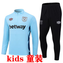 2023/24 West Ham Daby Blue Kids Sweater Tracksuit