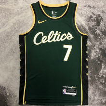 2023 Celtics BROWN #7 Green City Edition NBA Jerseys