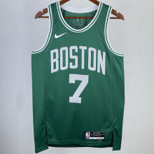 2023/24 Celtics BROWN #7 Green NBA Jerseys 热压