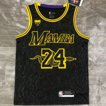 LA Lakers 大蛇款 Bryant #24 Black Snake NBA Jerseys Hot Pressed