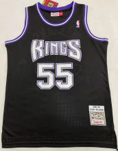 1998/99 KINGS WILLIAMS # 55 Black Mitchell Ness Retro Jerseys 刺绣