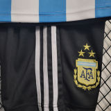 2022/23 Argentina Home Kids Soccer Jersey (3 Stars 3星)