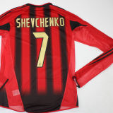 2004/05 AC Milan Home Long Sleeve Retro Jersey