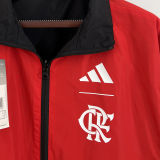 2023/24 Flamengo Reversible Red Black Windbreaker 双面