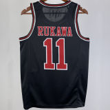 RUKAWA #11 SHOHOKU Black NBA Jersey