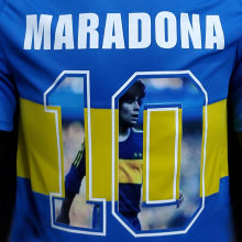 Maradona #10 Boca Home Retro Soccer Jersey 1981