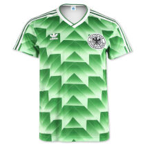 1988 Germany Away Green Retro Soccer Jersey