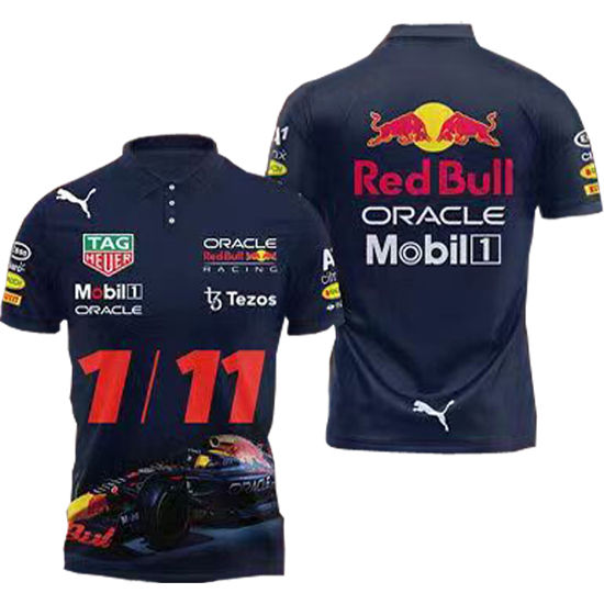 2022/23 Red Bull Racing 1/11 Black F1 Team POLO T-Shirt