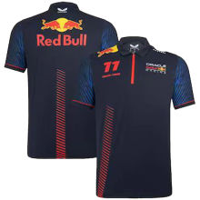 2023/24 Red Bull Racing No.11 Black F1 Team POLO T-Shirt (号码 11 有领 拉链)