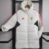 2023/24 Benfica White Cotton Jacket 红三边