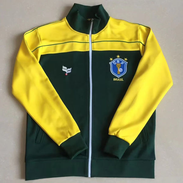 1982 Brazil Green Yellow Retro Jacket