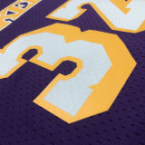 1984/85 Lakers JOHNSON #32 Retro Purple NBA Jerseys热压