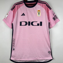 2023/24 Real Oviedo Away Pink Fans Soccer Jersey