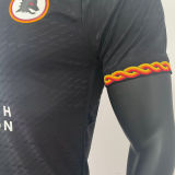 2023/24 Roma Third Black Player Version Soccer Jersey 有胸前新新广告