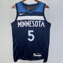2023/24 Timberwolves EDWARDS #5 Sapphire Blue NBA Jerseys