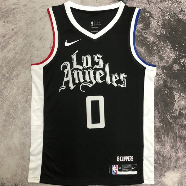 Clippers WESTBROOK #0 Black NBA Jerseys