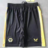 2023/24 Wolves Home Black Shorts Pants