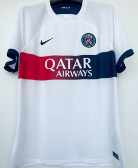 2023/24 PSG 1:1 Quality Away White Fans Soccer Jersey