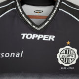 2002 Club Olimpia Away Black Retro Soccer Jersey