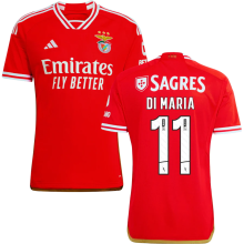 DI MARIA #11 Benfica 1:1 Quality Home Red Fans Jersey (League Font Font 联赛字体)