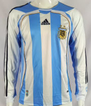 2006 Argentina Home Retro Long Sleeve Jersey