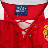 1992/94 M Utd Home Red Retro Long Sleeve Soccer Jersey