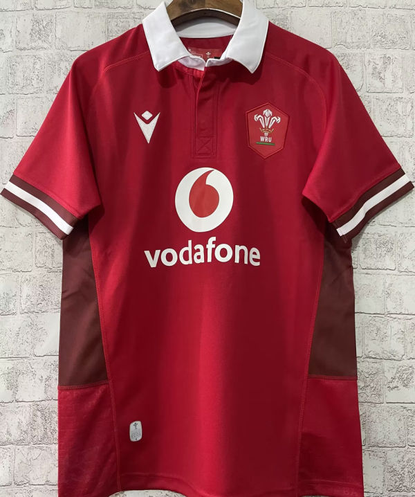 2024 Wales Home Red Rugby Jersey 威尔士