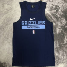 2023/24 Grizzlies Sapphire Blue Training Tank Top NBA Jerseys