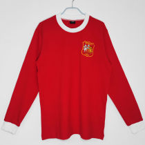 1963 M Utd Red Retro Soccer Jersey