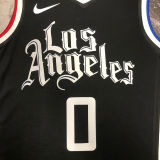 Clippers WESTBROOK #0 Black NBA Jerseys