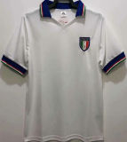 1982 Italy Away White Retro Soccer Jersey