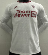 2023/24 M Utd Third White Player Version Long Sleeve Jersey
