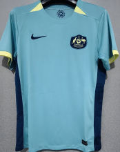 2023/24 Australia Away Blue Fans Soccer Jersey