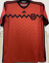 2014 Mexico Away Orange Retro Soccer Jersey