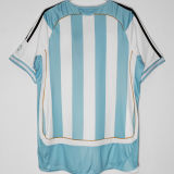 2006 Argentina Home Retro Soccer Jersey