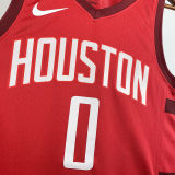 Rockets WESTBROK #0 Red Reward Edition NBA Jerseys