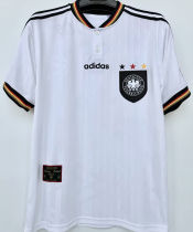1996 Germany Home White Retro Soccer Jersey