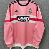 2015/16 JUV Pink Retro Long Sleeve Soccer Jersey