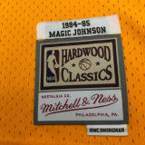 1984/85 Lakers JOHNSON #32 Retro Yellow NBA Jerseys热压