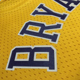 2023 Lakers BRYANT #8 Yellow Retro NBA Jerseys 热压