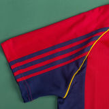 1998 Spain Home Red Retro Soccer Jersey